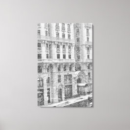 Winter NYC Upper West Side Photography on Canvas Leinwanddruck