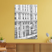 Winter NYC Upper West Side Photography on Canvas Leinwanddruck (Insitu (Wohnzimmer))