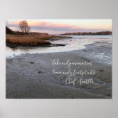 Winter Ocean Sunset Poster (Vorne)