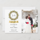 Winter- oder Weihnachts-Foto Save the Date (Vorderseite)