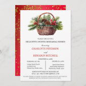 Winter- oder Weihnachtsessen Probe Dinner Einladung (Vorne/Hinten)