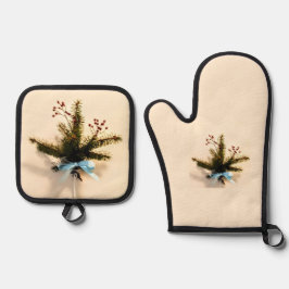 Winter Ofenhandschuh & Topflappen-Set