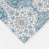 Winter-Ogee-Muster-Flanelldecke Fleecedecke (Ecke)