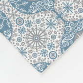 Winter Ogee Muster Fleece Blanket (Ecke)