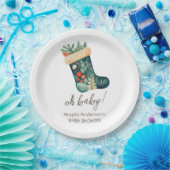 Winter Oh Baby Christmas Strumpf Kinderdusche Pappteller (Party)
