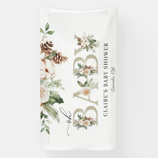 Winter Oh Baby Duschbanner Banner (Vertikal)