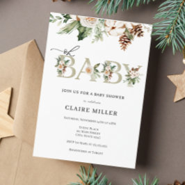 Winter Oh Baby Dusche Einladung