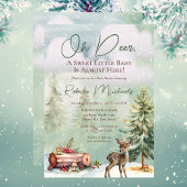 Winter Oh Hirsch eine süße kleine Babydusche Einladung