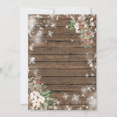 Winter Oh, was Spaß Weihnachten Blumenfest Party Einladung (Rückseite)