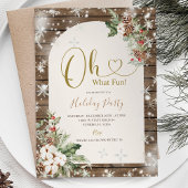 Winter Oh, was Spaß Weihnachten Blumenfest Party Einladung