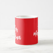 Winter Oma Personalisierter Name Rotes Festival Kaffeetasse (Mittel)