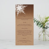 Winter Ombre Menü Menükarte (Stehend Vorderseite)