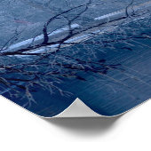 Winter on the river poster (Ecke)
