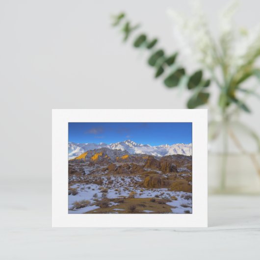 "Winter on Whitney" Postkarte (Stehend Vorderseite)
