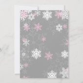 Winter Onderland Einladung zum ersten Geburtstag (Rückseite)