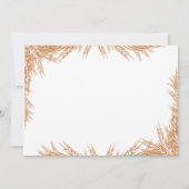 Winter Onderland Erster Geburtstag Einladung (Rückseite)