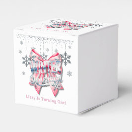 Winter Onderland Girl 1. Geburtstagsfeier Geschenkschachtel