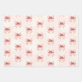 Winter Onderland Girl 1st Birthday Pink Geschenkpapier Set (Vorderseite)