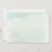 Winter Onderland Weihnachtsbaum 1. Geburtstag Part Einladung (Rückseite)