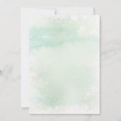 Winter Onderland Weihnachtsbaum 1. Geburtstag Part Einladung (Rückseite)