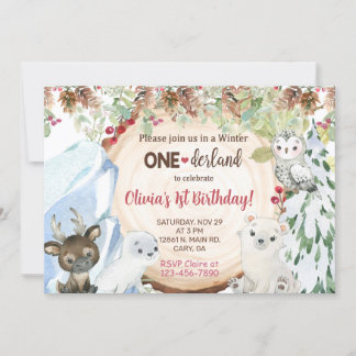 Winter Onederland 1., erste Einladung zum Geburtst