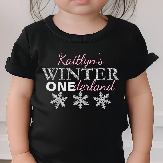 Winter ONEderland 1. Geburtstag Baby T-shirt