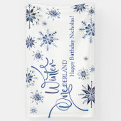 Winter Onederland 1. Geburtstag Banner (Vertikal)