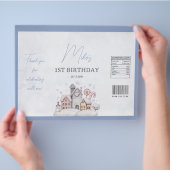 Winter Onederland 1. Geburtstag Chip Bag Wrapper Flyer (Hand)