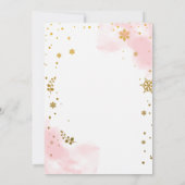 Winter Onederland 1. Geburtstag Einladung (Rückseite)