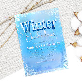 Winter Onederland - 1. Geburtstag Einladung