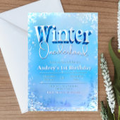 Winter Onederland - 1. Geburtstag Einladung