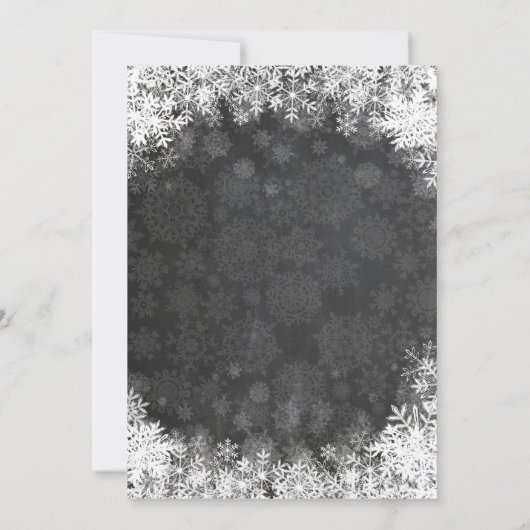 Winter Onederland 1. Geburtstag Einladung (Rückseite)