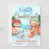 Winter Onederland - 1. Geburtstag Einladung (Vorderseite)