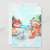 Winter Onederland - 1. Geburtstag Einladung (Rückseite)