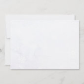 Winter Onederland 1. Geburtstag Foto Einladung (Rückseite)