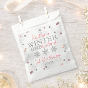 Winter ONEderland 1. Geburtstag Geschenktütchen