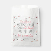 Winter ONEderland 1. Geburtstag Geschenktütchen (Vorderseite)