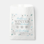 Winter ONEderland 1. Geburtstag Geschenktütchen (Vorderseite)