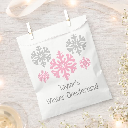 Winter Onederland 1. Geburtstag Geschenktütchen (Ausgeschnitten)