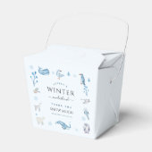 Winter Onederland 1. Geburtstag Gunst Boxen Geschenkschachtel (Vorderseite)