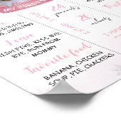 Winter Onederland 1. Geburtstag Milestone Zeichen Poster (Ecke)