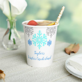 Winter Onederland 1. Geburtstag Papier Cups Pappbecher