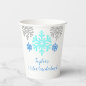 Winter Onederland 1. Geburtstag Papier Cups Pappbecher (Vorderseite)