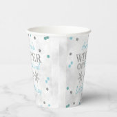 Winter ONEderland 1. Geburtstag Pappbecher (Rechts)