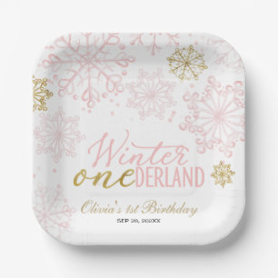 Winter Onederland 1. Geburtstag  Pappteller