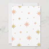 Winter Onederland 1. Geburtstag Party Einladung (Rückseite)