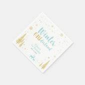 Winter Onederland 1. Geburtstag Party Paper Napkin Serviette (Ecke)