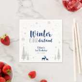 Winter Onederland 1. Geburtstag Party Paper Napkin Serviette (Beispiel)