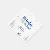Winter Onederland 1. Geburtstag Party Paper Napkin Serviette (Ecke)
