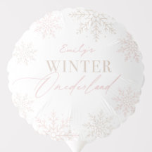 Winter Onederland 1. Geburtstag Pink Snowflake